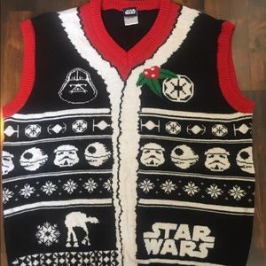 Star Wars Darth Vader Ugly Christmas Vest Sweater